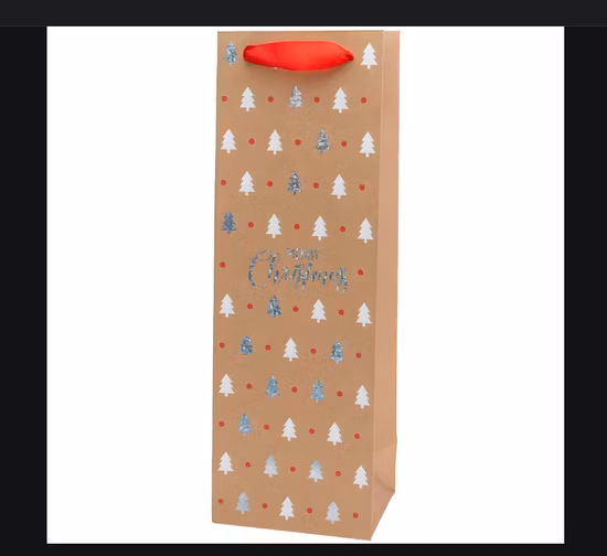 Китайская фабрика модной рекламной бумажной хозяйственной сумки, индивидуальная сумка из крафт-бумаги